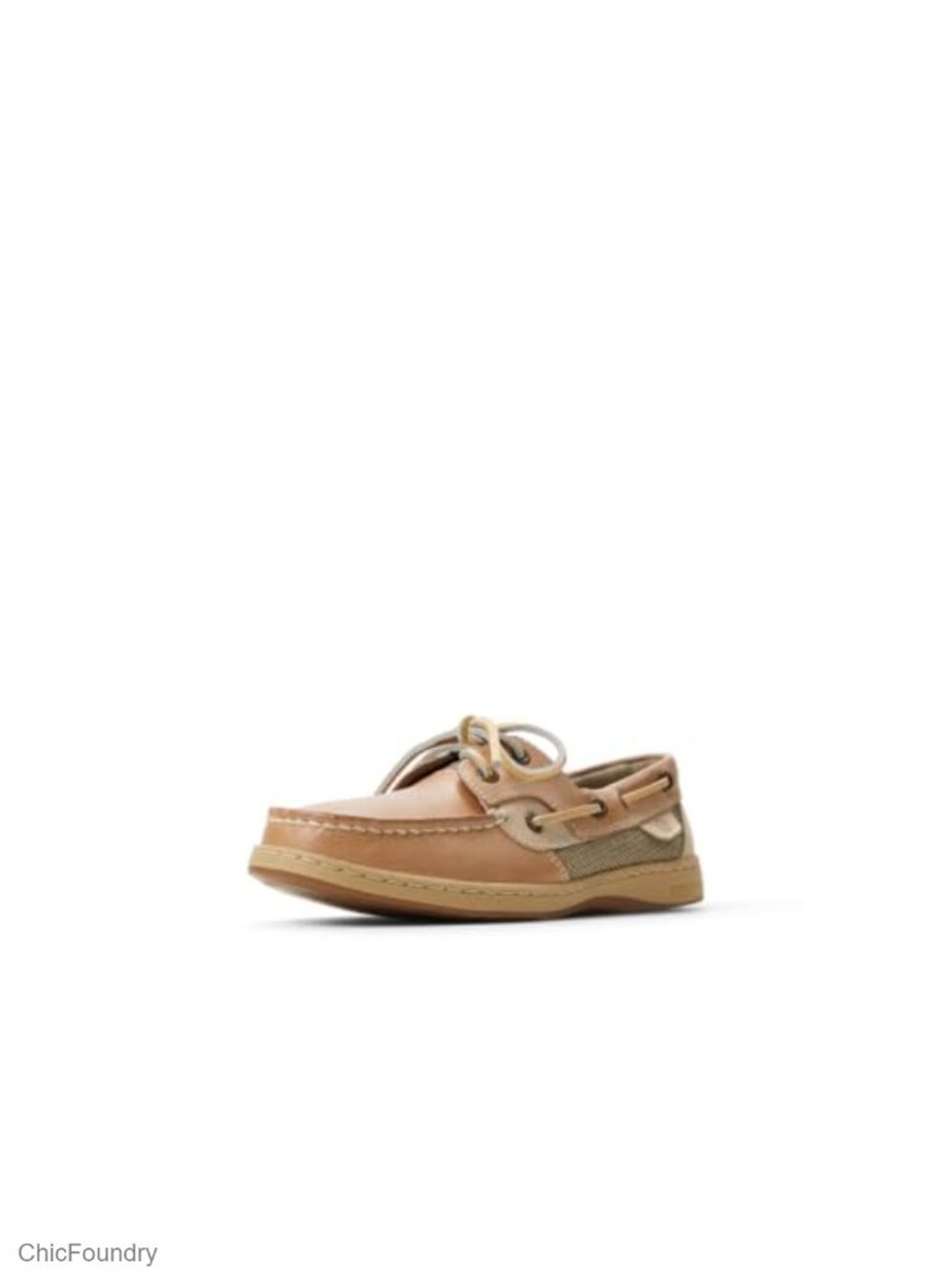 Women's Leather Boat Shoes with Memory Foam, Lace-Up, Non-Slip